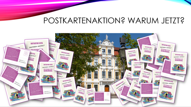 Infoveranstaltung Postkartenaktion